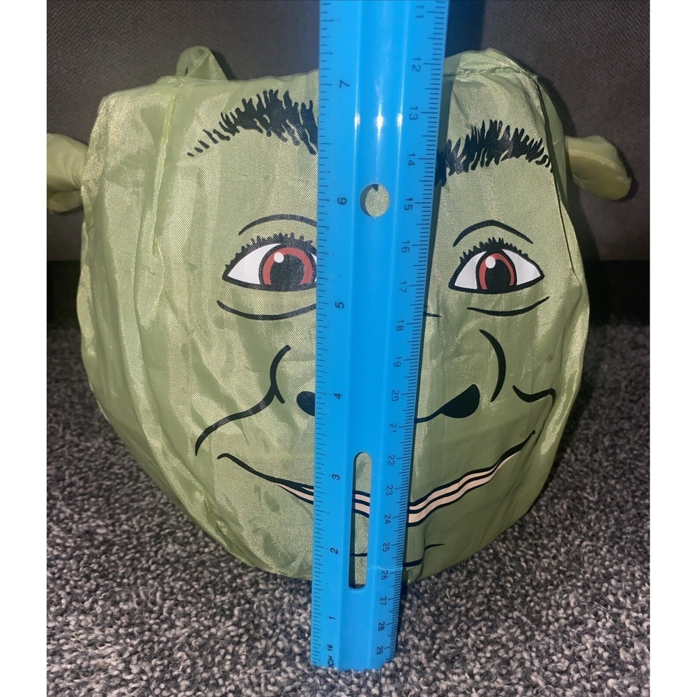 DreamWorks 2004 Gemmy SHREK Head Happy Halloween Bucket Trick Or Treat Candy - Picture 9 of 11